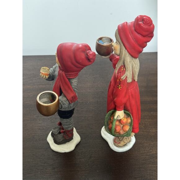 Carl Larsson Britta Apple Girl & Brother Candle Holder Candy Designs Norway - Picture 14 of 16